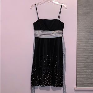 Black and silver dress
